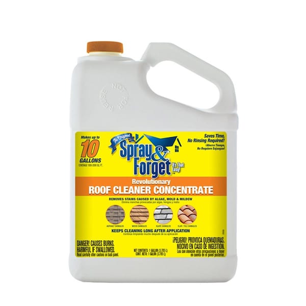 Spray & Forget 1 gal Roof Cleaner Liquid, 4PK - 7002830