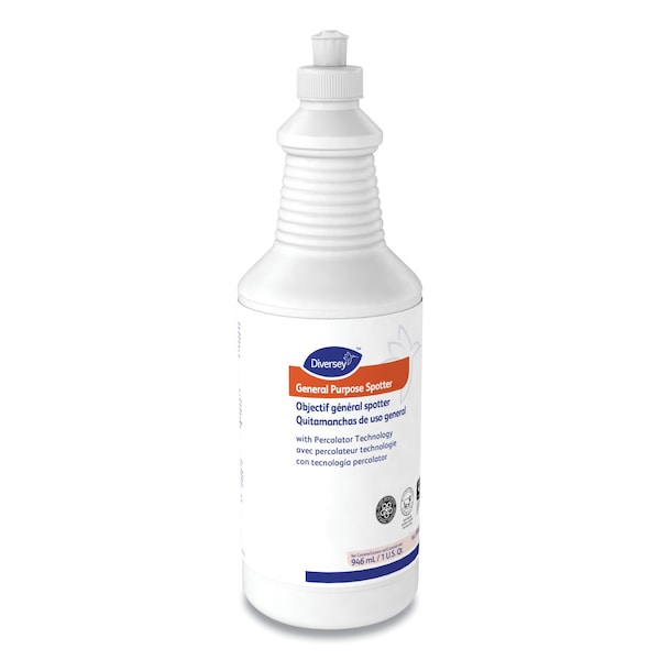 Diversey General Purpose Spotter, Floral Scent, Liquid, 1qt Squeeze Bottle, PK6 - 904192