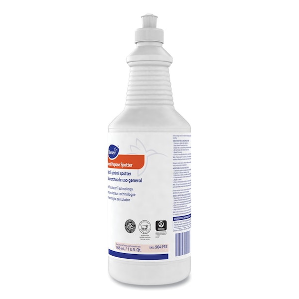 Diversey General Purpose Spotter, Floral Scent, Liquid, 1qt Squeeze Bottle, PK6 - 904192