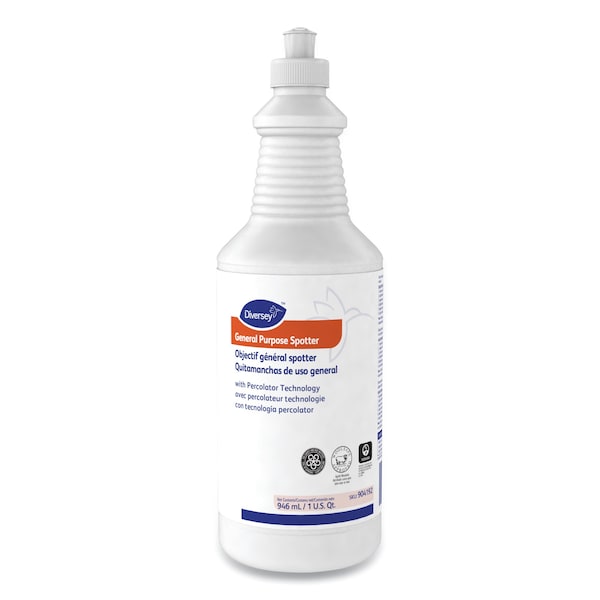 Diversey General Purpose Spotter, Floral Scent, Liquid, 1qt Squeeze Bottle, PK6 - 904192