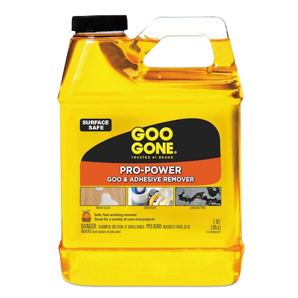 Goo Gone Pro-Power Cleaner, Citrus Scent, 1 qt Bottle - 2112