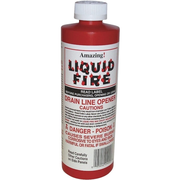 Amazing Products 16 oz Liquid Fire Drain Opener - LFP24