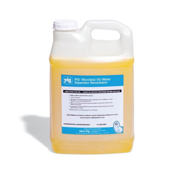 Pig Microbial Oil-Water Separator Remediator, Remediator, 2 2.5 gal. Container, 2PK - CLN941