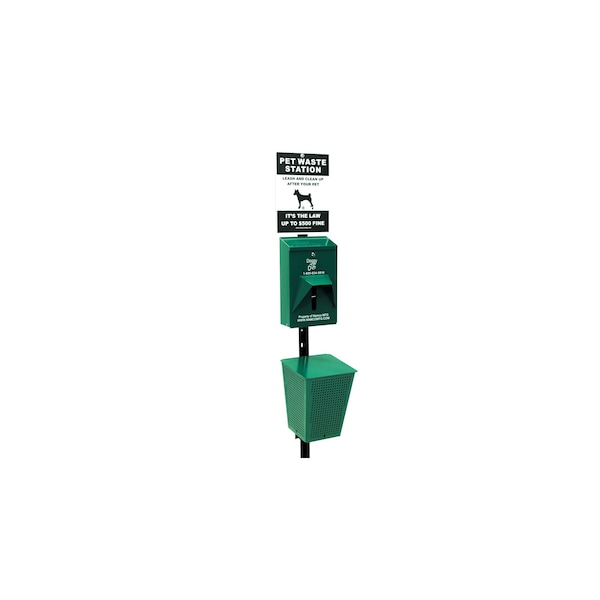 Namco Manufacturing Doggy Do Pet Waste Station Complete, Pole Not Included - 2129
