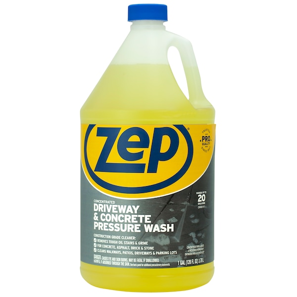 Zep Driveway & Concrete Pressure Wash Concentrate, 1gal - ZUBMC128