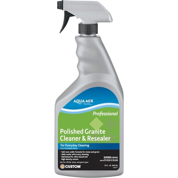 Aqua Mix 1 Qt. Polished Granite Cleaner & Resealer - AMGCRQT