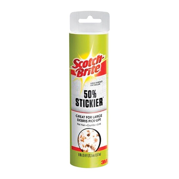 Scotch-Brite 8 in. Scotch-Brite Lint Roller Refill, Black - SC5121