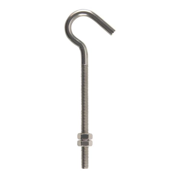 Hampton Hampton 02-3489-200 Clothesline Bolt Hook  0.312 x 7.25 in. - pack of 5 - 5336748