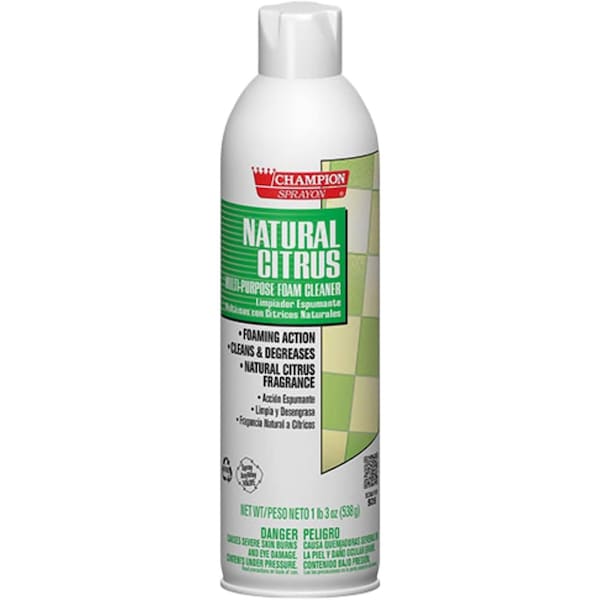 Chase Products Champion Sprayon Natural Citrus Foam Cleaner net 19 oz. 1 Can - 5154-1