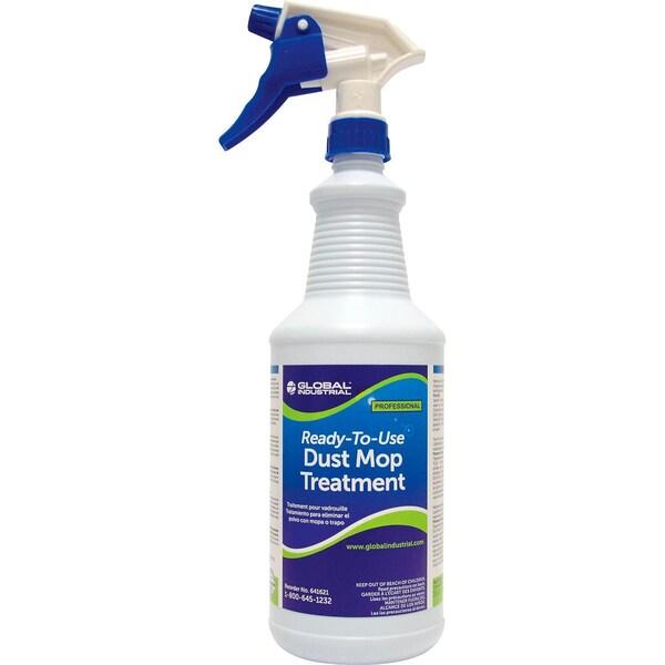 Global Industrial Dust Mop Treatment, RTU, 1 Quart Bottle, 12PK - 641621