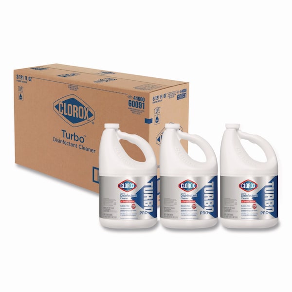 Clorox Turbo Pro Disinfectant Cleaner for Sprayer Devices, 121 oz Bottle, PK3 - 60091