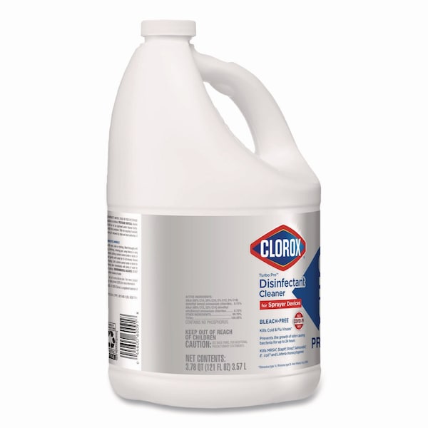 Clorox Turbo Pro Disinfectant Cleaner for Sprayer Devices, 121 oz Bottle, PK3 - 60091