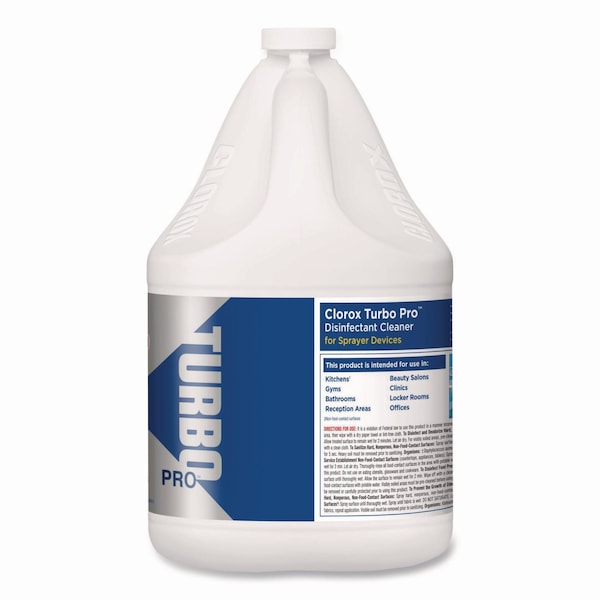 Clorox Turbo Pro Disinfectant Cleaner for Sprayer Devices, 121 oz Bottle, PK3 - 60091