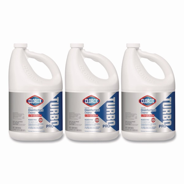 Clorox Turbo Pro Disinfectant Cleaner for Sprayer Devices, 121 oz Bottle, PK3 - 60091
