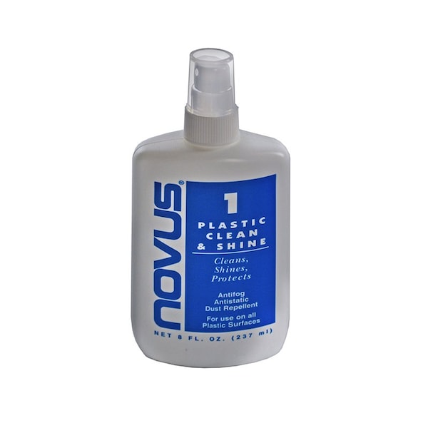 Azar Displays Blue Label. 8oz. Plastic Clean & Shine - NOVUS-7020