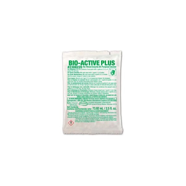 Stearns Packaging Stearns Bio-Active Plus Floor Cleaner - 2.5 oz Packs, 72 Packs/Case - 2308220 - 2308220