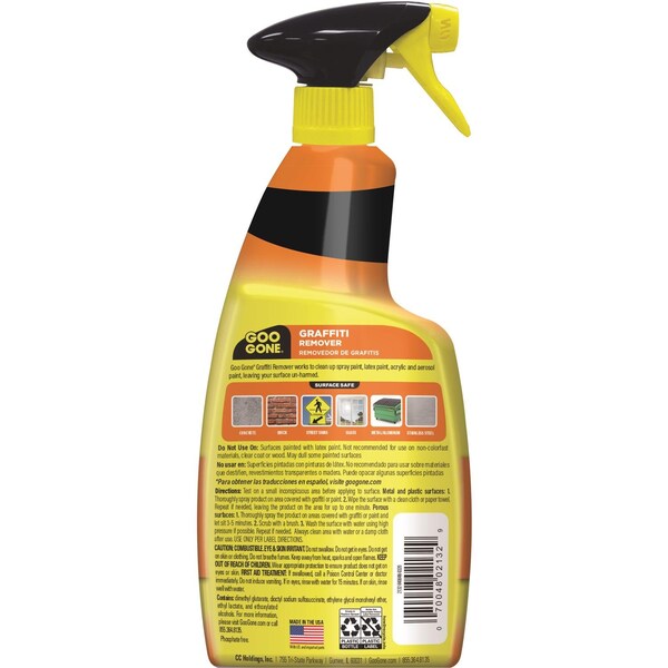 Weiman Products Goo Gone Citrus Scent Graffiti Remover 24 oz Spray - 2132