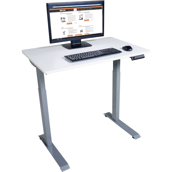 Victor Technology Electric Sit-Stand Desk, 36 in W, White - DC830W