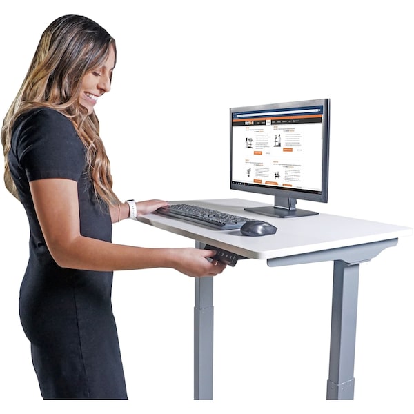 Victor Technology Electric Sit-Stand Desk, 36 in W, White - DC830W