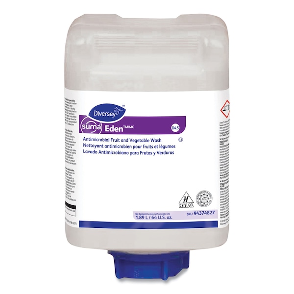 Diversey Suma EdenTM/MC D4.5, Liquid, 64 oz, PK4, 4PK - 94374827