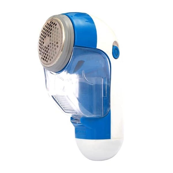 Homestead Fabric Shaver  Lint Remover with Cleaning Brush Blue  White - HO1622834