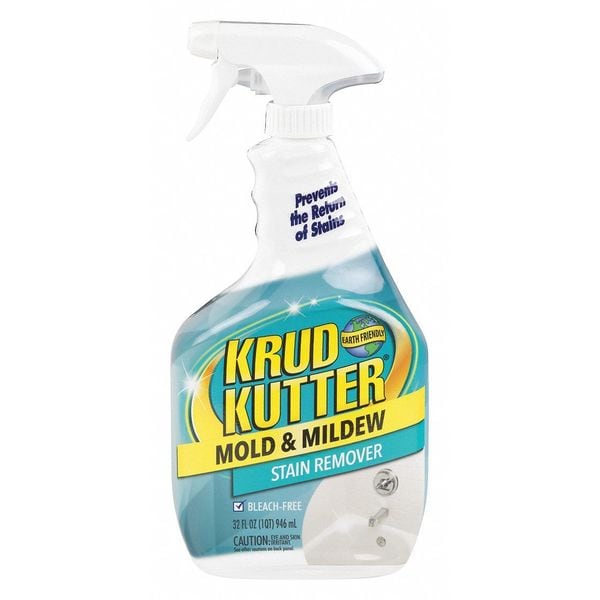 Krud Kutter Liquid 32 Oz Mold and Mildew Stain Remover, Trigger Spray Bottle - 305471