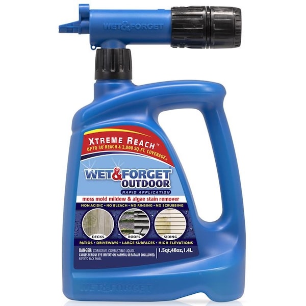 Wet & Forget Wet & Forget Xtreme Reach Mold and Mildew Stain Remover 48 fl. oz. - 807048