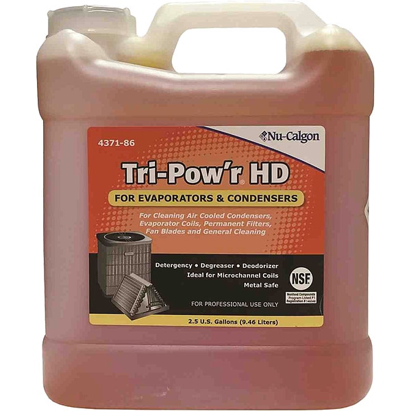 Nu-Calgon Coil Cleaner, 2.5 gal, Jug, Orange - 4371-86