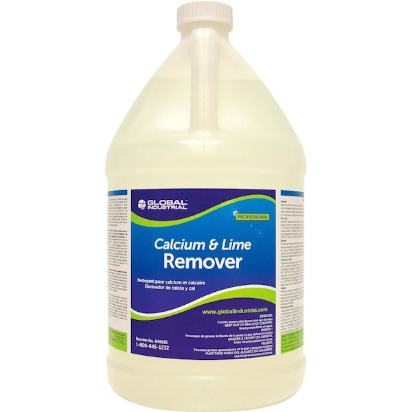 Global Industrial Calcium & Lime Remover, 1 Gallon Bottle - 641626