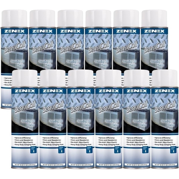 Zenex Zenacoil Foaming Coil Cleaner net 18 oz., 12PK - 493555