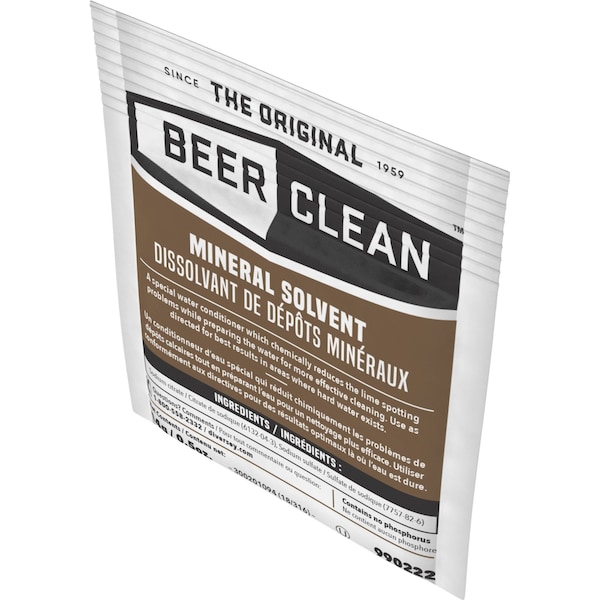 Beer Clean Powder Beer Clean Mineral Solvent, PK100 - 990222