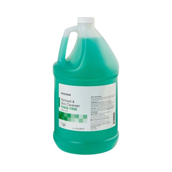 Mckesson Herbal Scent Rinse-Free Perineal Wash, 1 Gallon Jug - 53-28131