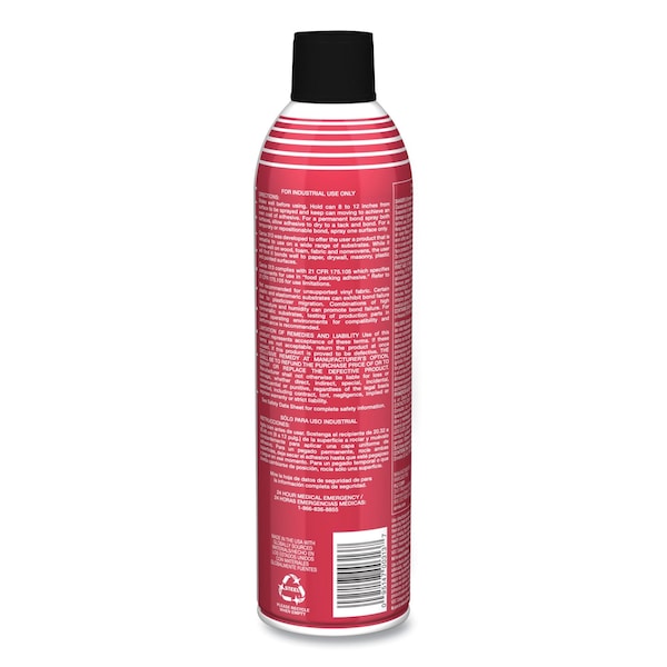 Camie Fast Tack Upholstery Adhesive, 12 oz Aerosol Spray, Dries Clear, 12PK - CA313