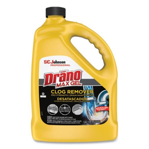 Drano 128 oz Bottle Max Gel Clog Remover, Bleach Scent - SJN696642