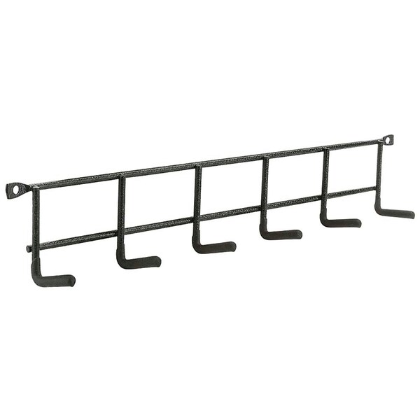 National Hardware National Hardware 16 in. L Vinyl Coated Black Steel Household Hook Rack 15 lb. cap. 1 pk - N112-084