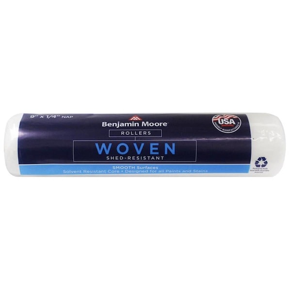 Defenseguard 9 x 0.25 in. Woven Regular Roller, White, 12PK - DE3311771