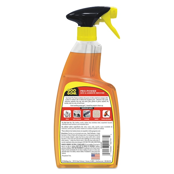 Goo Gone Pro-Power Cleaner, Citrus Scent, 24 oz Bottle - 2180AEA