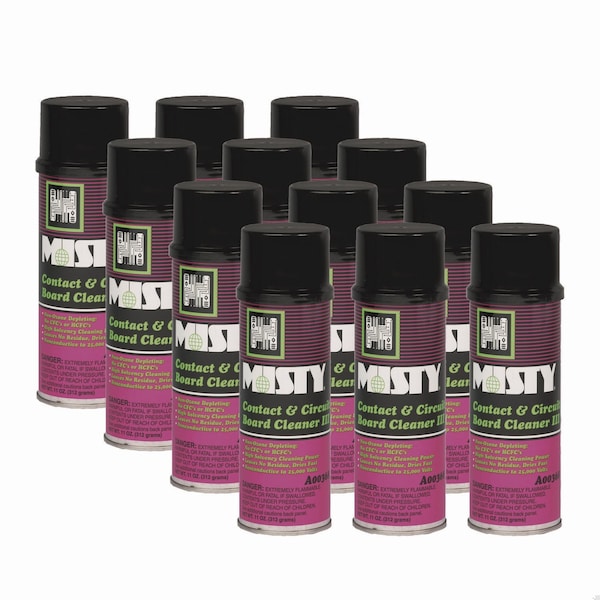 Misty Contact and Circuit Board Cleaner III, 16 oz Aerosol Spray, 12PK - 1002285