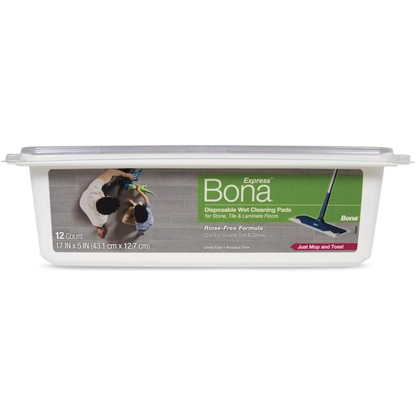 Bona Lavender Scented Hardwood Wet Disposable Pads, 12PK - 105802