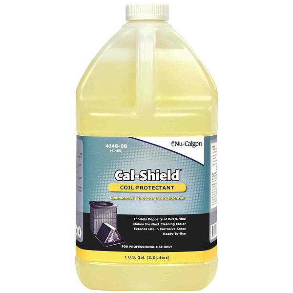 Nu-Calgon Coil Protectant, 1 gal, Bottle, White - 4148-08