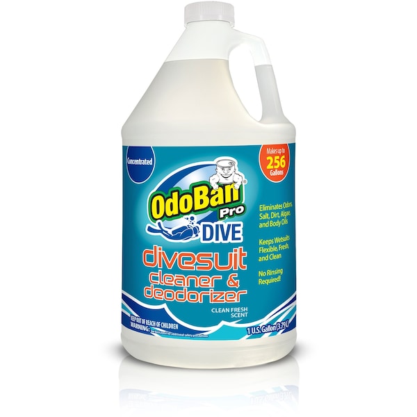 Odoban OdoBan Dive Wetsuit Cleaner & Deodorizer Concentrate, Clean Fresh Scent, 1 Gallon - 971089P-G4