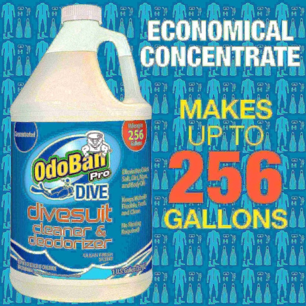 Odoban OdoBan Dive Wetsuit Cleaner & Deodorizer Concentrate, Clean Fresh Scent, 1 Gallon - 971089P-G4