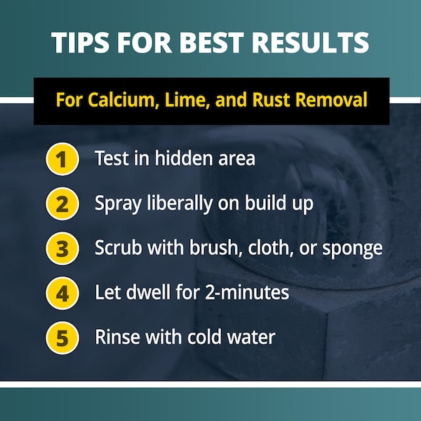Clr Pro Calcium Lime and Rust Remover, 42 oz, Jug - G-FM-CLR42-4PRO