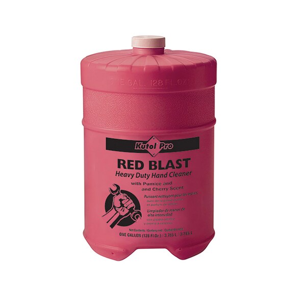 Henson Group Kutol Red Blast Heavy Duty w/pumice, 1 Gallon, Color Red, 4PK - 7707