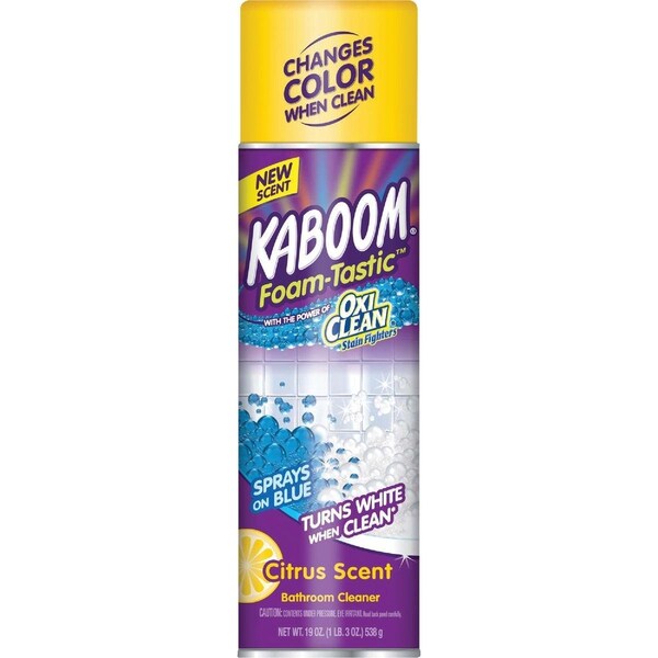Kaboom Foam-Tastic 19 Oz. Citrus Scent Bathroom Cleaner with OxiClean - 35275