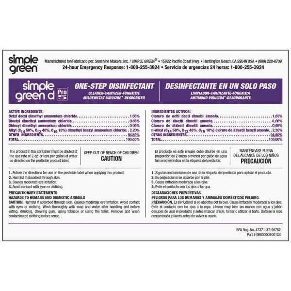 Simple Green Simple Green Secondary Labels, 10 PK - 9510001000134