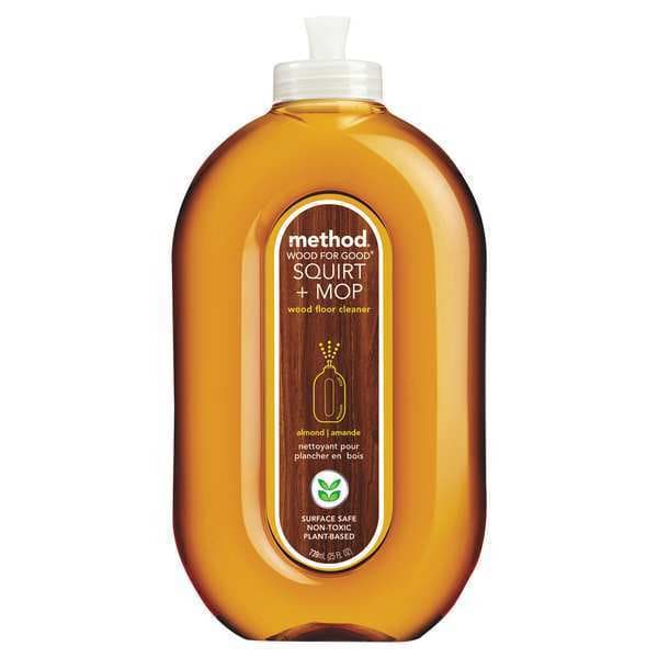 Method Squirt + Mop Wood Floor Cleaner, Almond Scent, 25 oz Squirt Bottle - 817939005620