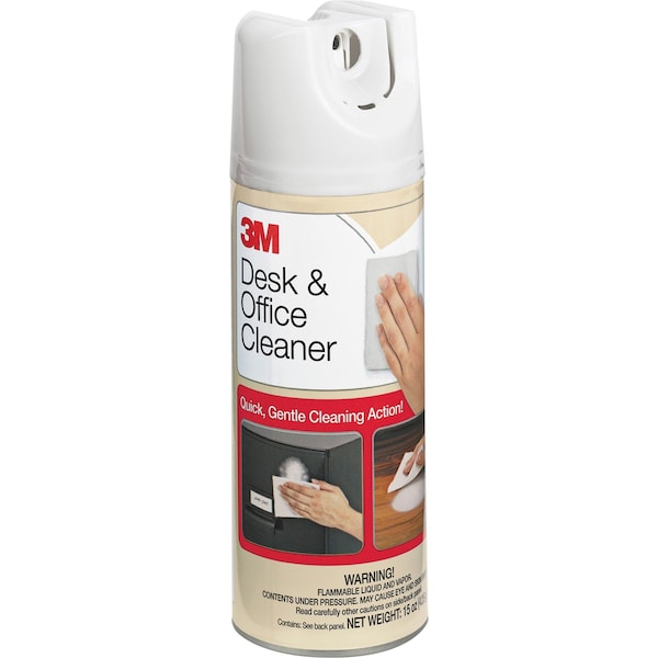 3M Office Furniture Cleaner, Aerosol Can, 15 oz, Unscented - 573