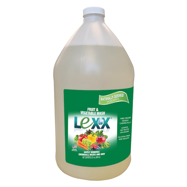 Pronatural Brands LEXX Fruit and Vegetable Wash Concentrate Gallon, Unscented - LEXXFW2G-EA