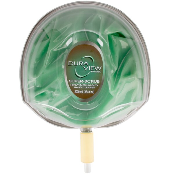Henson Group Kutol Super-Scrub Heavy Duty w/scrubbers, 2 Liter, Color Light Green, 4PK - 4567